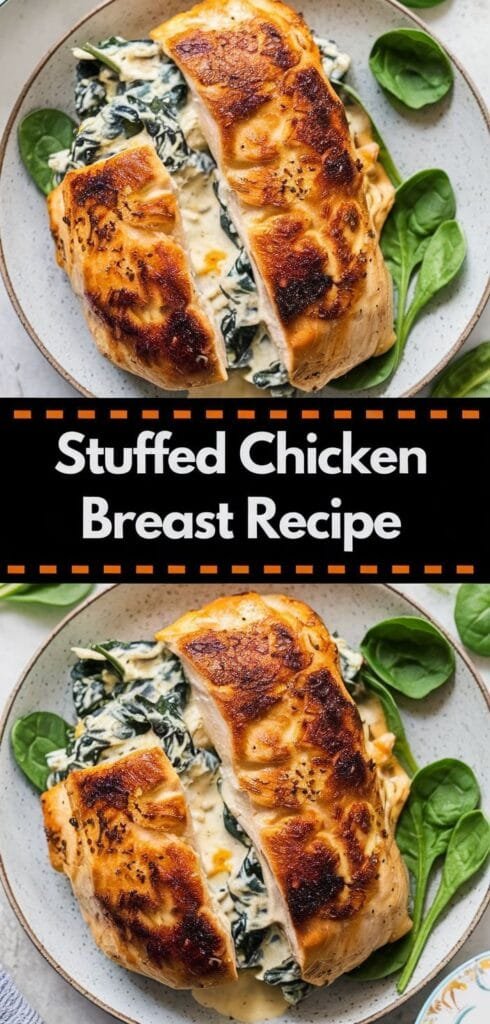 Stuffed Chicken Breast with Spinach and Cheese Variation
