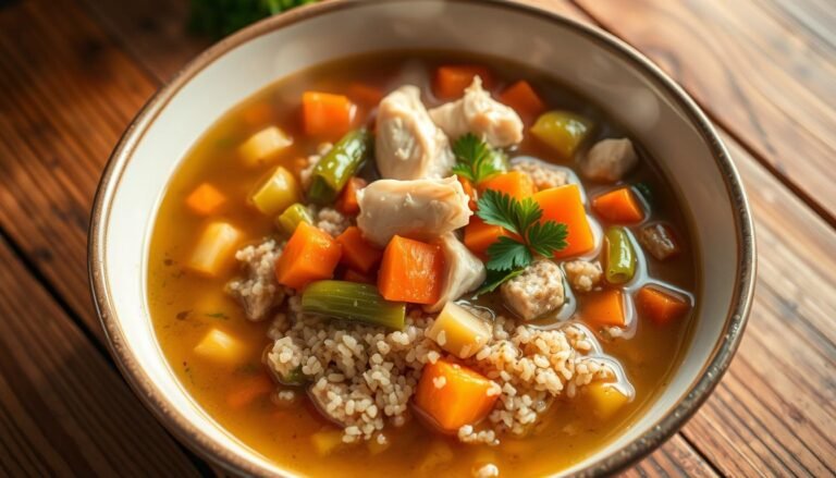 Chicken and Vegetable Soup with Quinoa