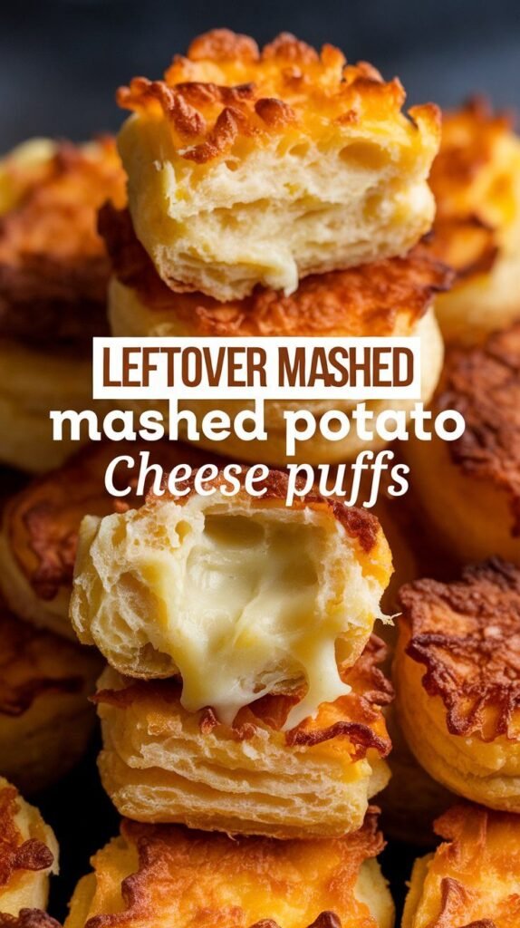 Say goodbye to wasted food with these Mashed Potato Puffs! This leftover potato recipe reinvents your spuds into a mouthwatering Cheese Potato Snack that’s perfect for busy weeknights or entertaining guests. Light, airy, and brimming with cheesy flavor, these Easy Cheese Puffs will have everyone asking for the recipe. Swipe through for the simple steps and get cooking!