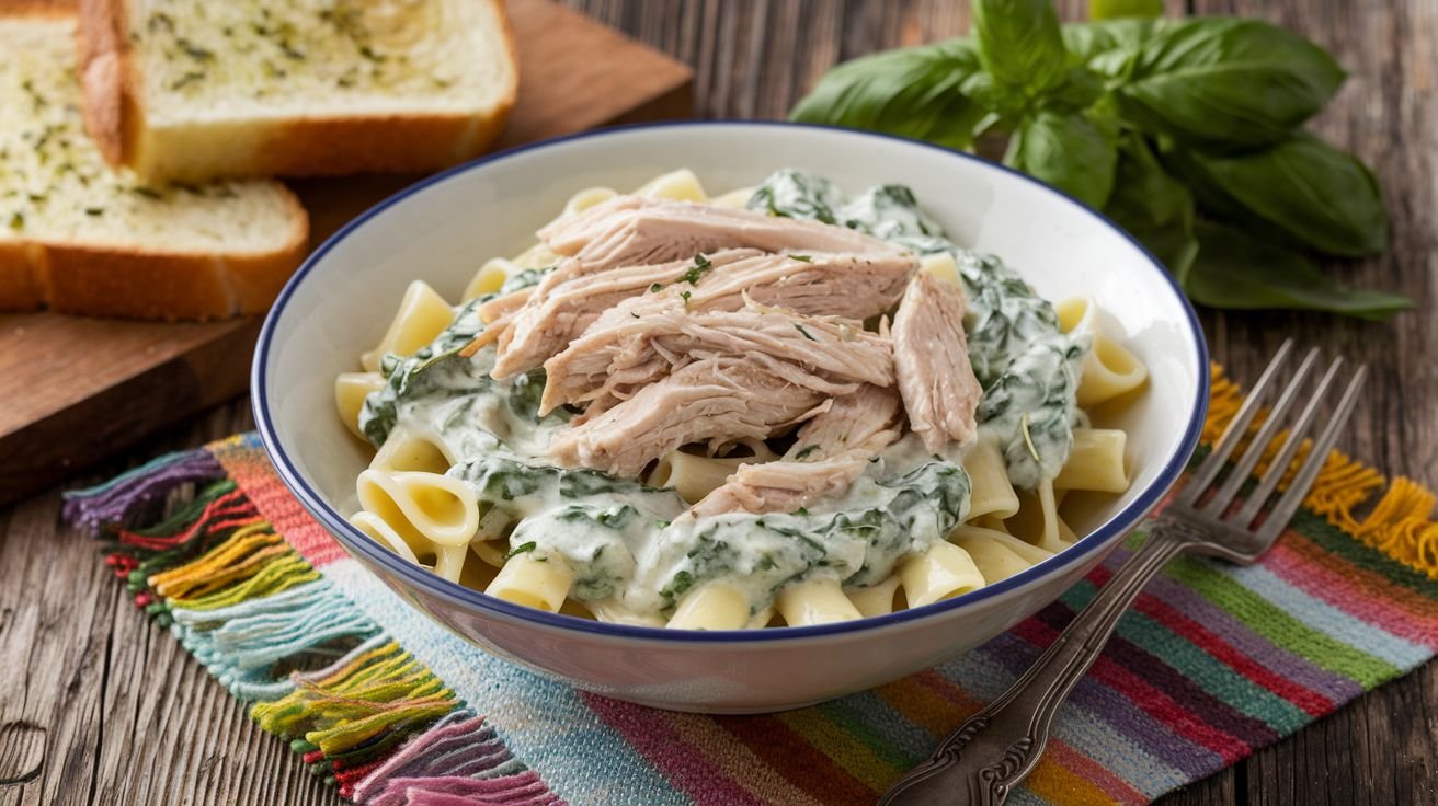 This shredded chicken pasta dish is perfect for any night of the week. With just a few ingredients, you can whip up a dinner that your family will love.